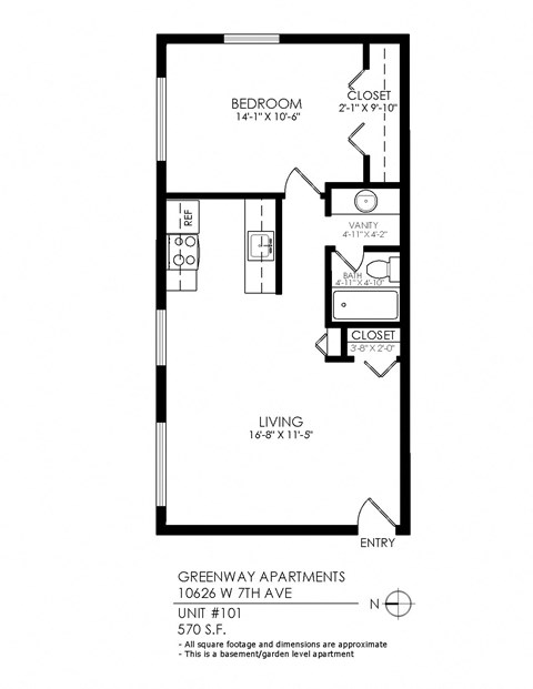 10626, 10646, 10676, 10736 W 7th Avenue Studio-1 Bed Apartment for Rent - Photo Gallery 12